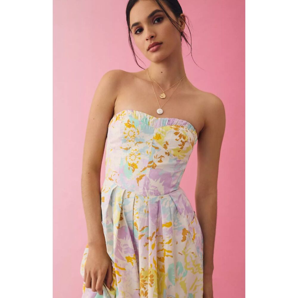 Anthropologie Maeve Sleeveless Sweetheart A-Line Dress – Size M